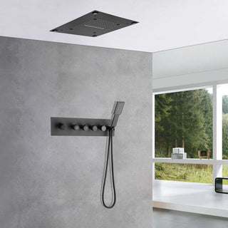 Led Shower System, Handheld Shower, C Gun Gray