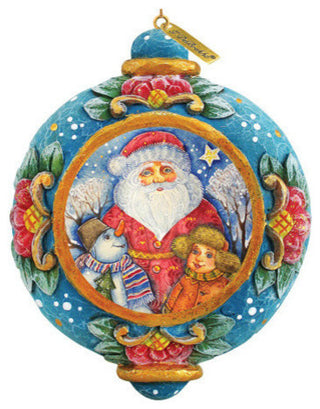 Hand Painted Scenic Ornament The Friendship