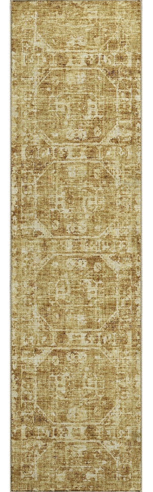 Aberdeen AB2 Gold 2'3" x 7'6" Runner Rug