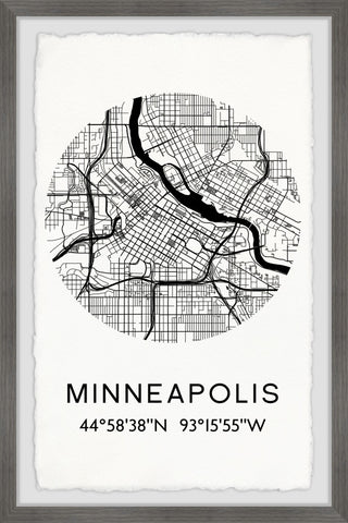 "Minneapolis" Framed Painting Print, 8x12