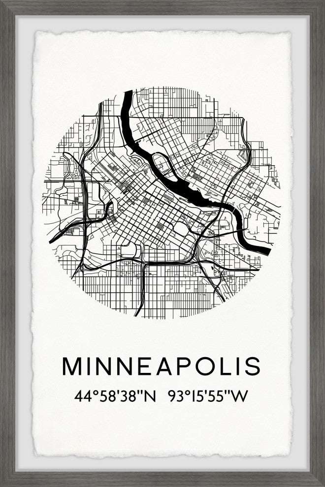 "Minneapolis" Framed Painting Print, 8x12