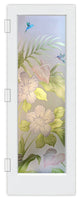 Interior Prehung Door or Interior Slab Door - Hibiscus Anthurium - Primed -...
