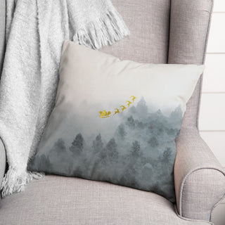 Pine Tree Yellow And Gold 20x20 Spun Poly Pillow