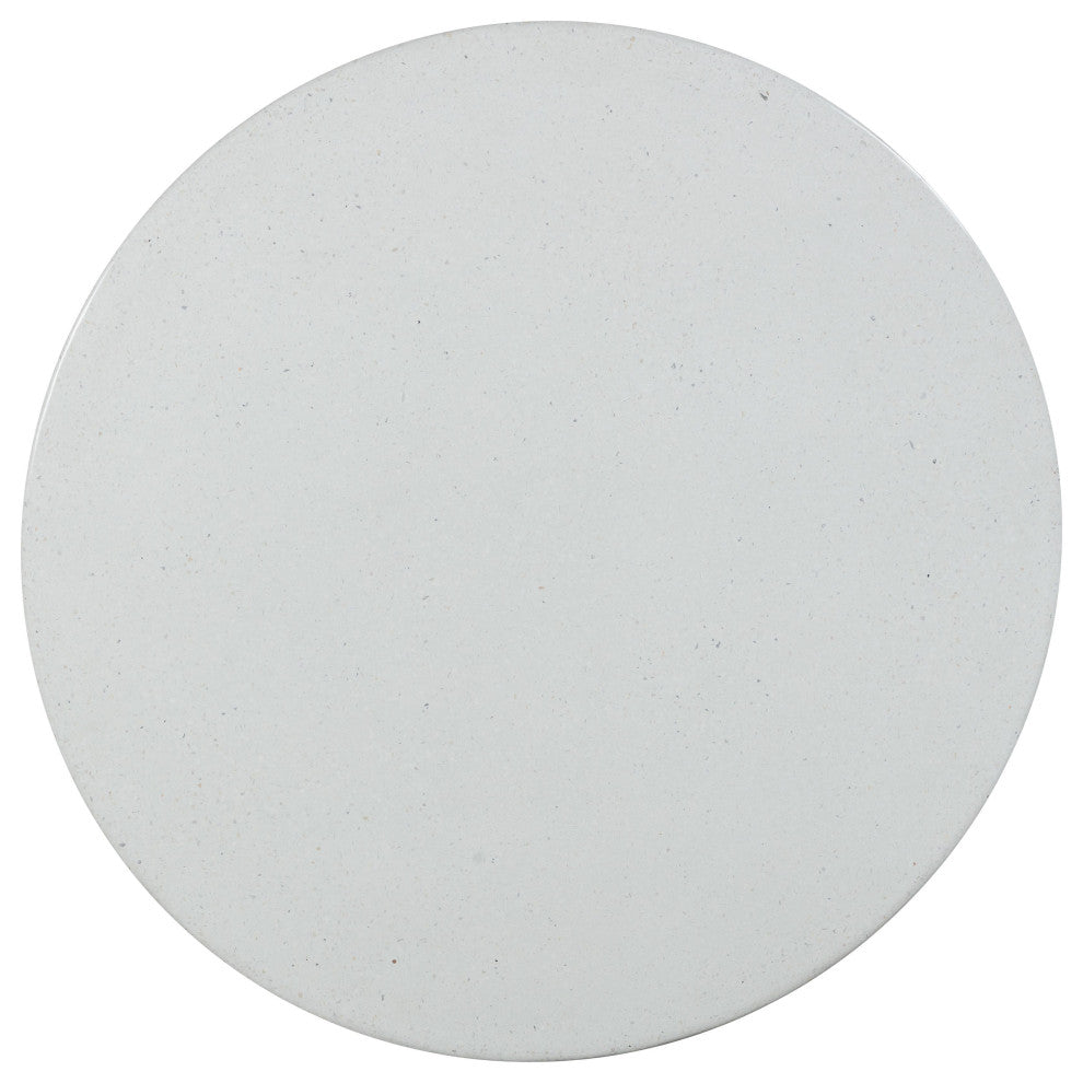 Rose Faux Terrazzo and Terracotta Indoor/Outdoor Round Concrete Dining Table
