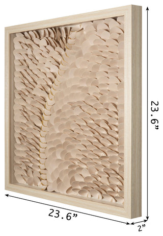 Leatherette Scales Shadow Box Wall DÃ©cor