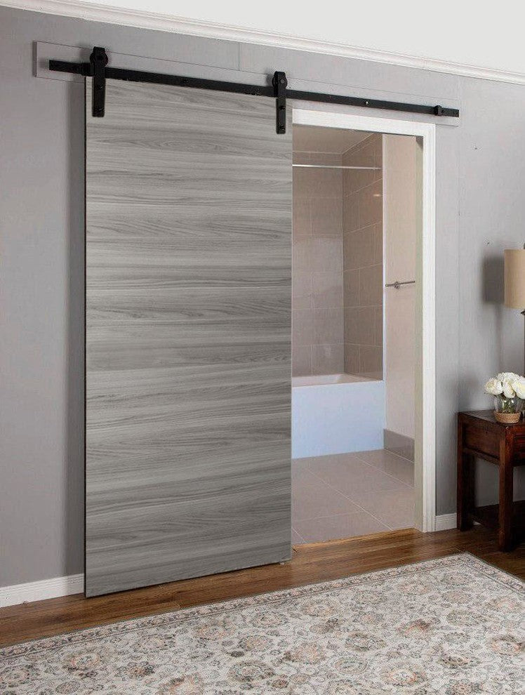 Planum 0010 Interior Barn Door Ginger Ash, No Pre-Drilled, 36"x80"
