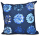 Gypsy Floral 2, Floral Print Pillow, Navy Blue, 16"x16"