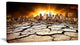 "City With Effect of Climate Change" Wall Art Landscape, 32"x16"