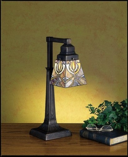 Meyda Lighting 27636 20"H Glasgow Bungalow Desk Lamp