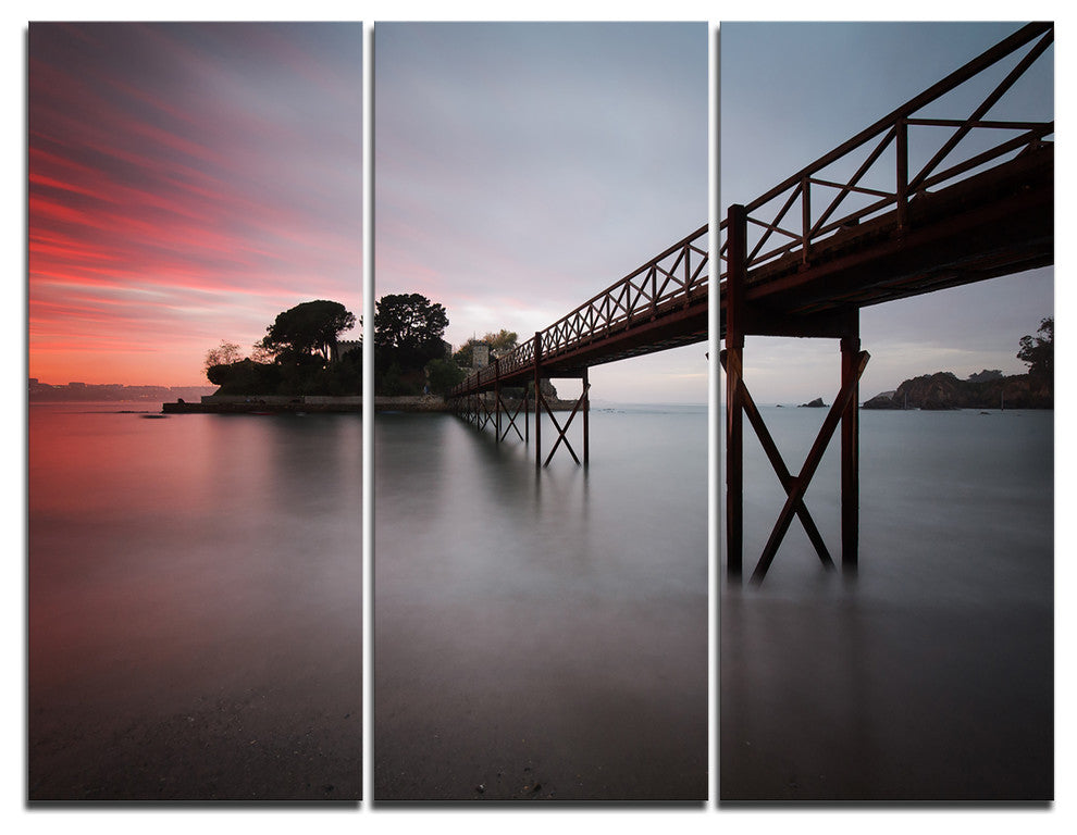 "Santa Cruz Island Spain" Photo Canvas Art Print, 3 Panels, 36"x28"