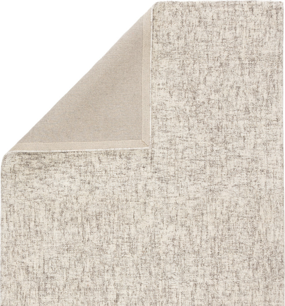 Jaipur Living Britta Plus Handmade Solid Ivory/Taupe Area Rug, 8'x10'