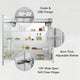 LED Medicine Cabinet With Defog, Dimmer, Makeup Mirror, Outlets, 30x32/3x