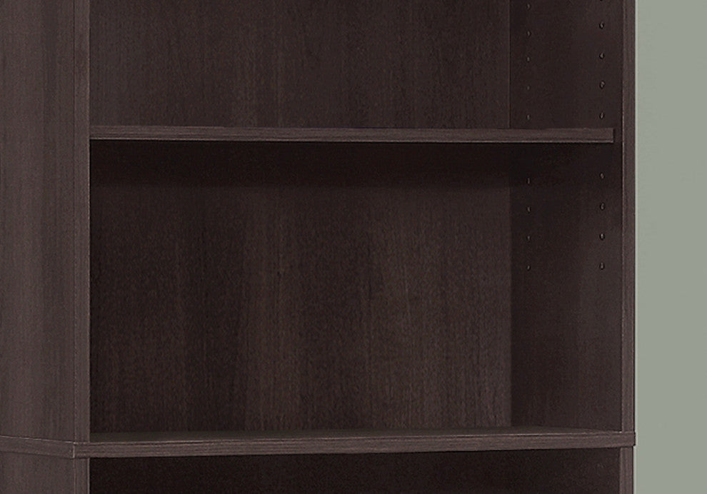 Bookshelf, Bookcase, 6 Tier, 72"H, Office, Bedroom, Laminate, Brown
