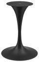 Lippa 36" Artificial Marble Dining Table, Black Black
