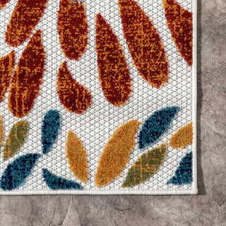 Nuloom Indoor/Outdoor Floret Boho Country and Floral Area Rug, Blue 2'x3'