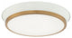 Matteo Lighting M11202WHAG Ceiling Mount, White / Aged Gold Brass Finish