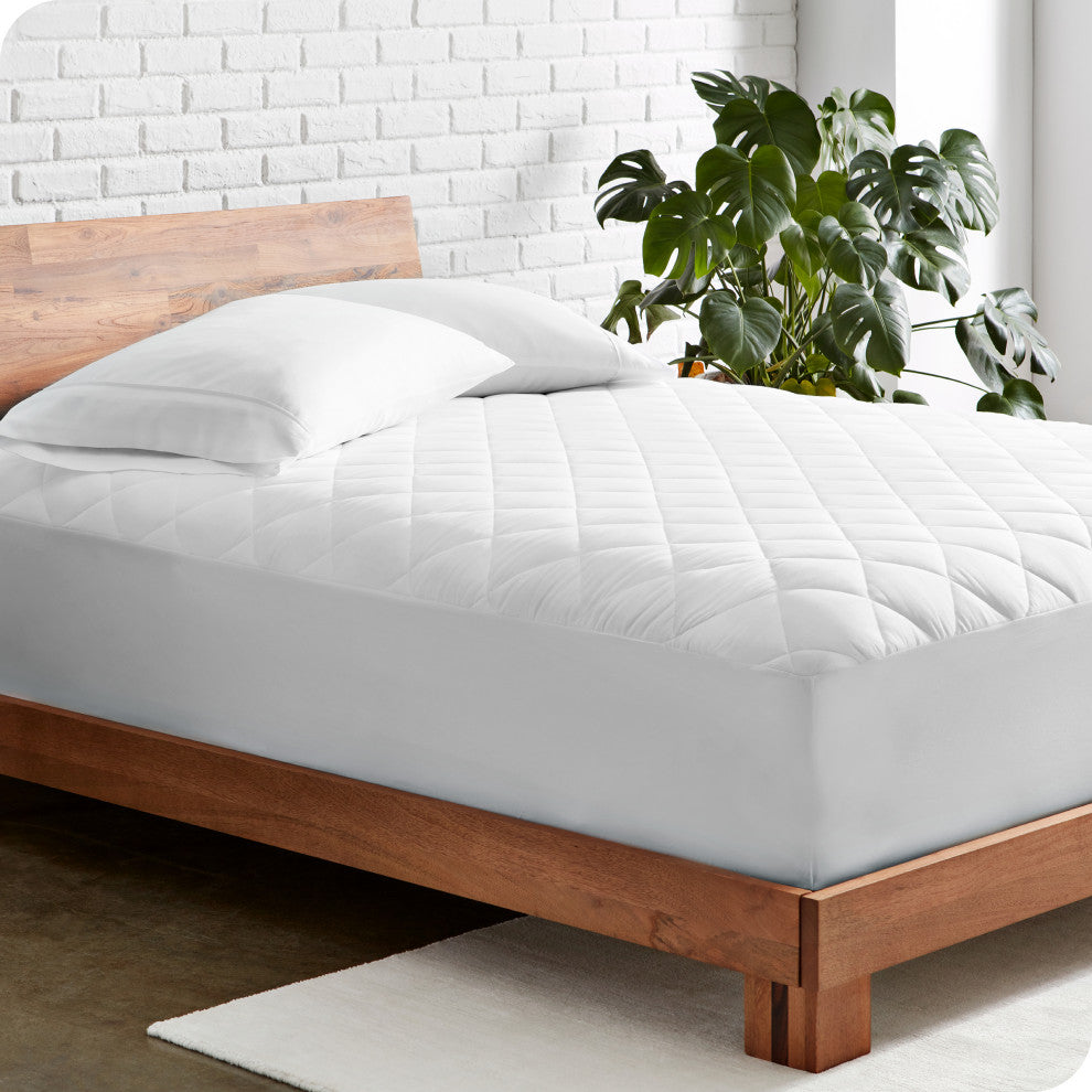 Bare Home Quilted Fitted Mattress Pad, Full Xl