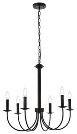 Britney 6-Light Pendant, Black