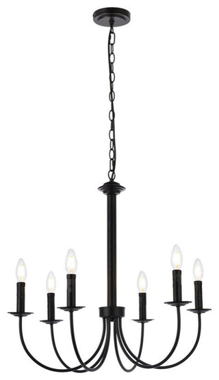 Britney 6-Light Pendant, Black