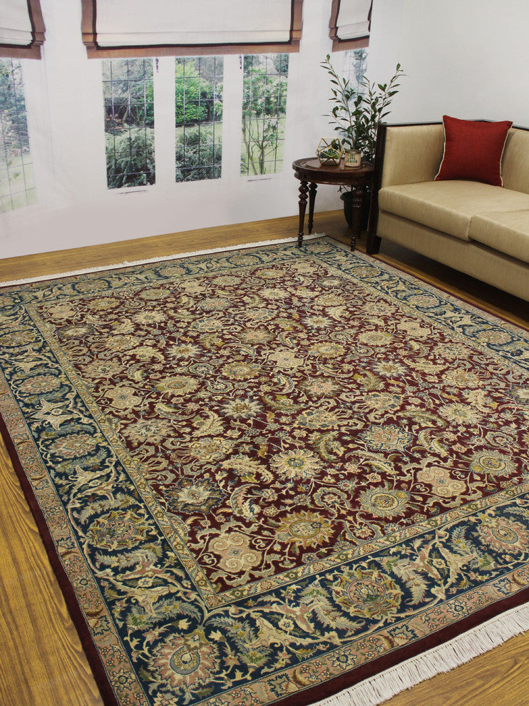 Pak-Persian Agra Red Rug, 8'0x9'10
