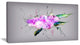 Purple and Pink Pansies Flowers, Large Animal Canvas Art Print, 32"x16"