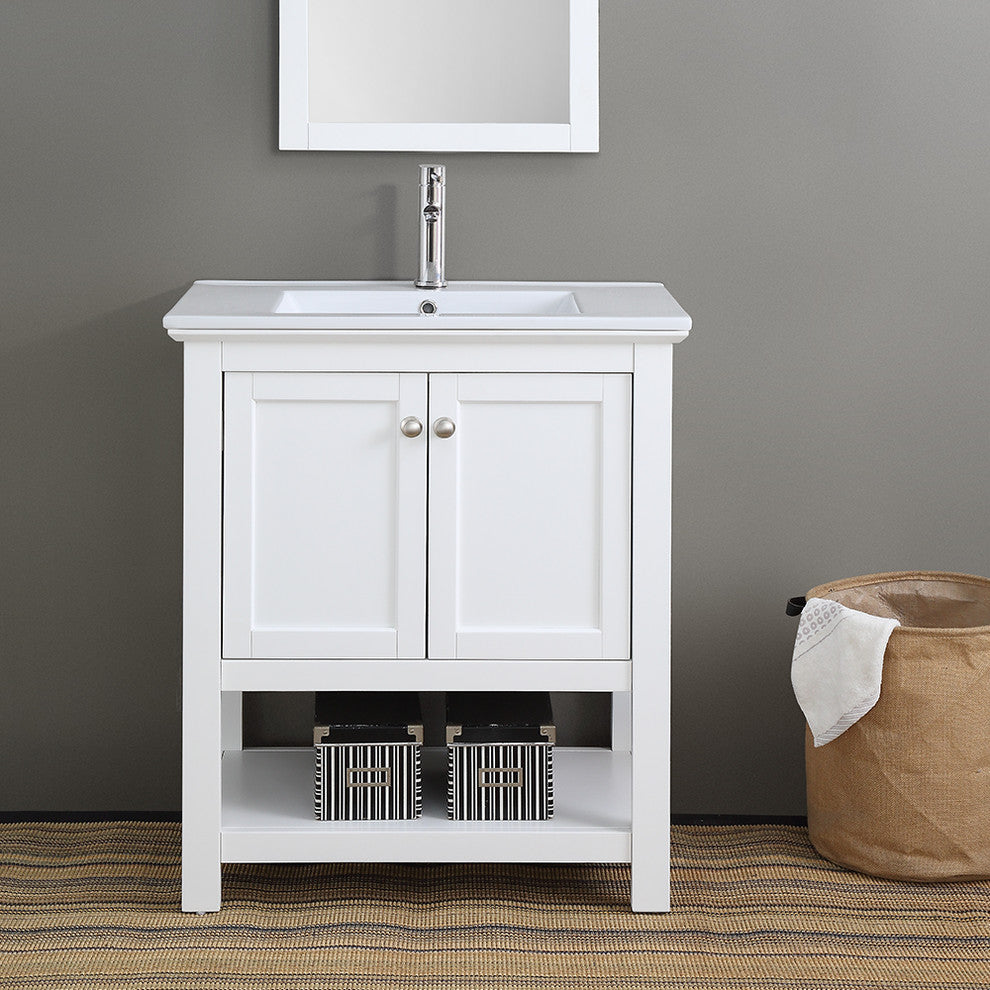 Fresca Manchester 30" White Vanity