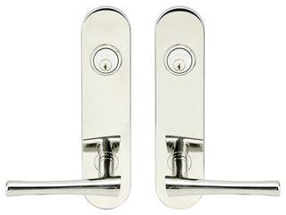 Champagne Lever, Tubular Entry, Double Cylinder, Polished Stainless Steel