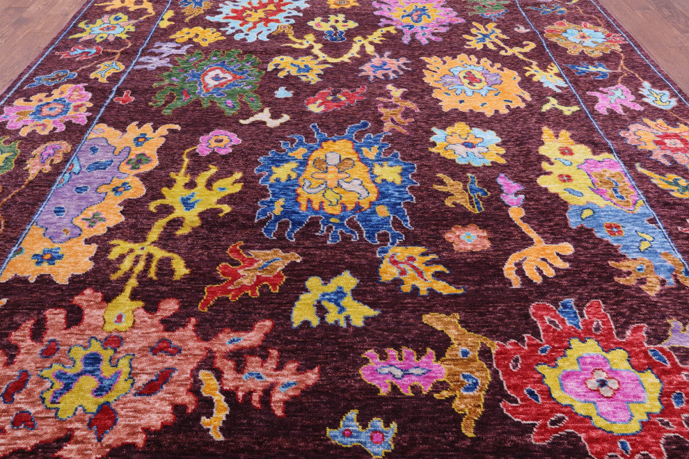 Turkish Oushak Handmade Rug 10' 4" X 14' 0" - Q14779