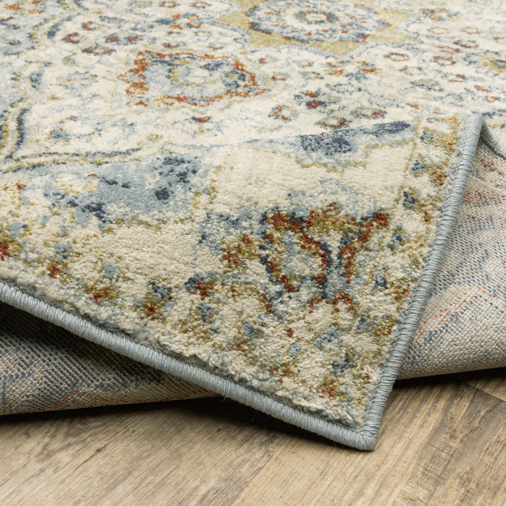 Branson Br01A Blue/Multi 3'3"x5' Rug