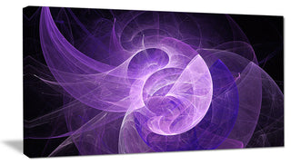 Purple Mystic Psychedelic Design, Abstract Art on Canvas, 40x20