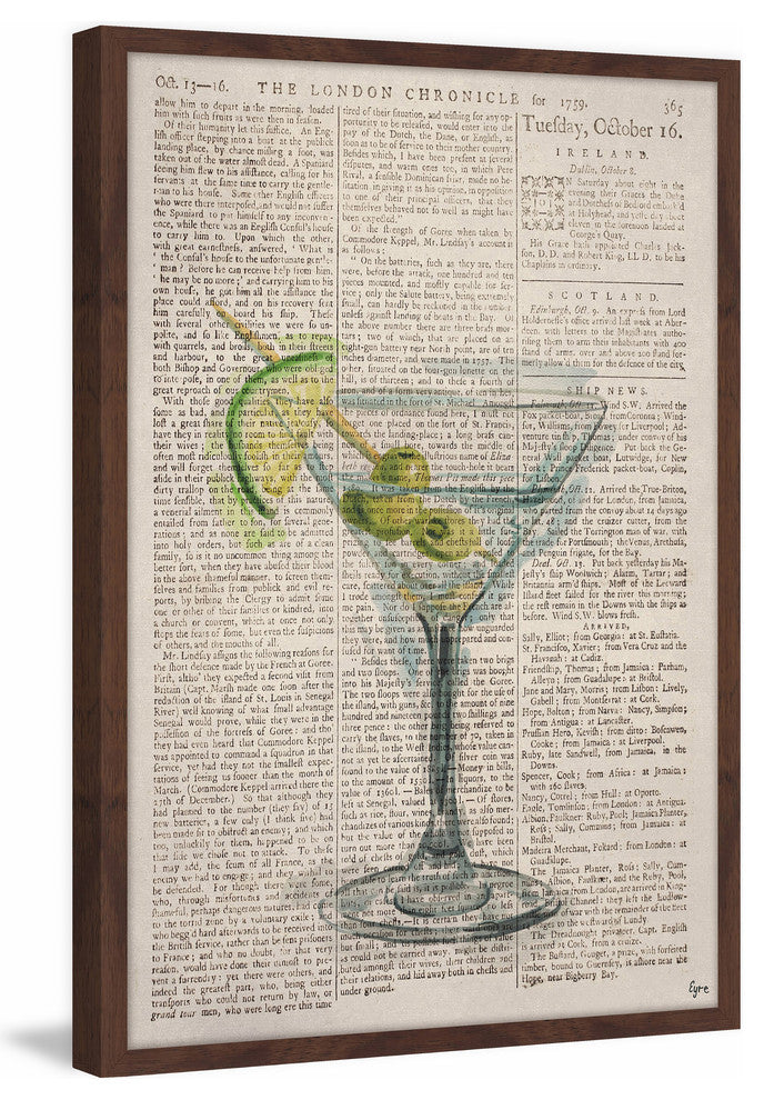 "Dry Martini" Framed Painting Print, 16"x24"
