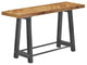 72" Rustic Industrial Style Cast Iron Base Dining Bench Parquet