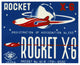 "Rocket X-6" Digital Paper Print by Retrorocket, 42"x34"