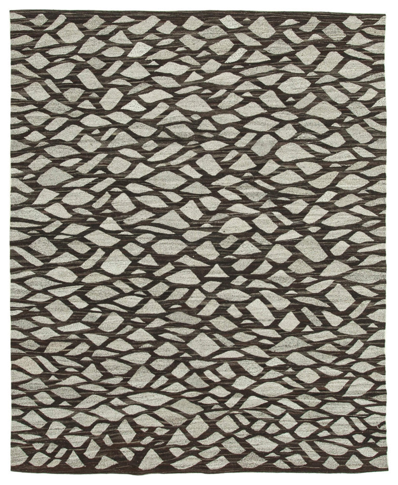 Rug N Carpet - Hand-knotted Turkish 8' 1'' x 10' 1'' Unique Wool Kilim Rug