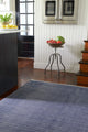 Dash & Albert Herringbone Indigo Handwoven Cotton Rug, Blue, 8' x 10'