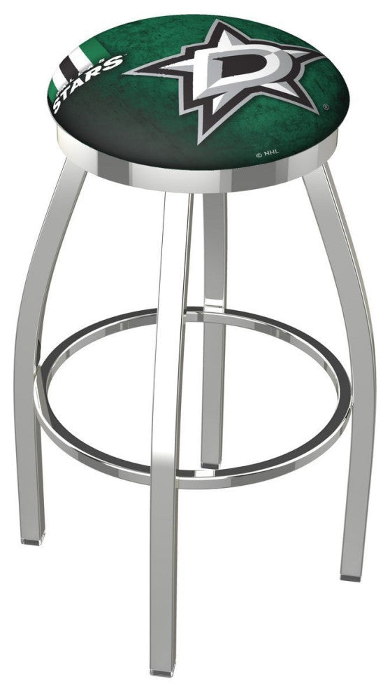 Holland L8C2C 03 Dallas Stars 30" Swivel Bar Stool - Chrome