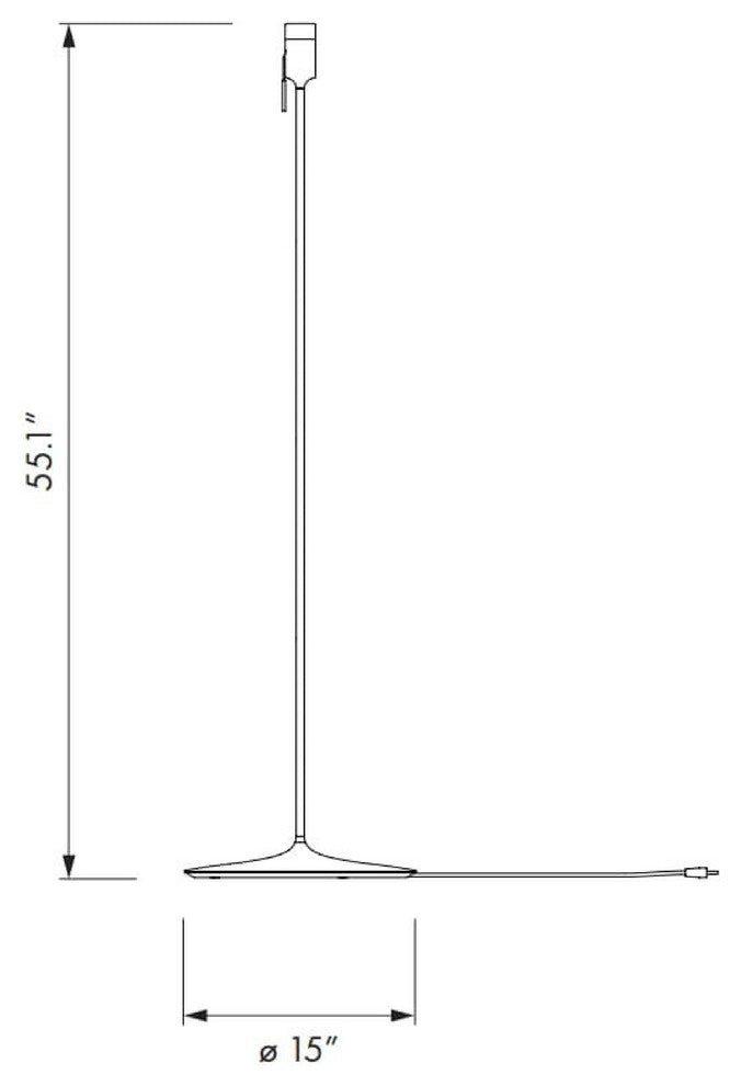 Eos Medium Floor Lamp, Light Brown/Black