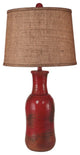 Firebrick Faux Clay Jug Table Lamp