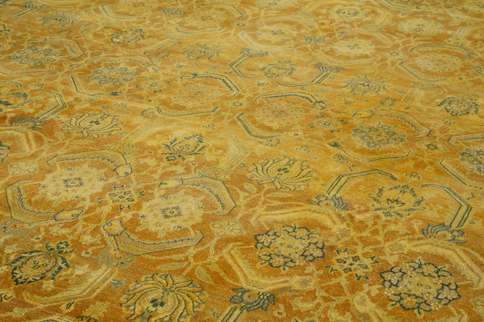 Rug N Carpet - Handmade Oriental 13' 10" x 19' 9" Large Oushak Area Rug