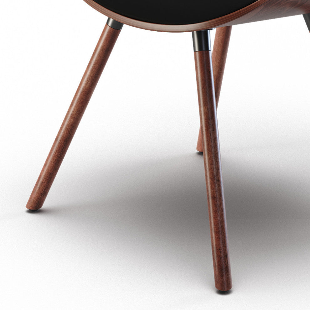 Marana Dining Chair in Black Vegan Faux Leather
