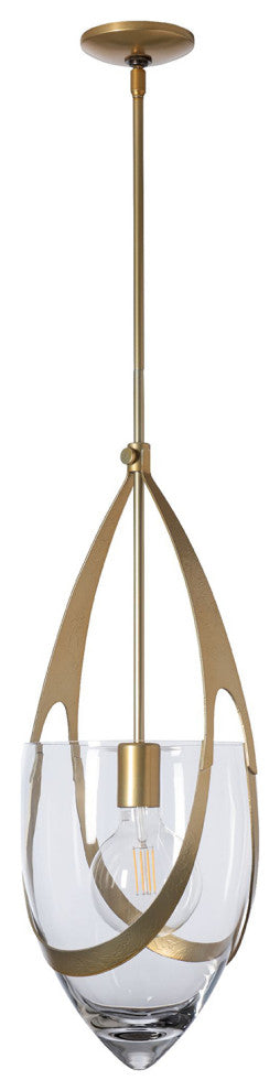 Vaso Pendant, Modern Brass