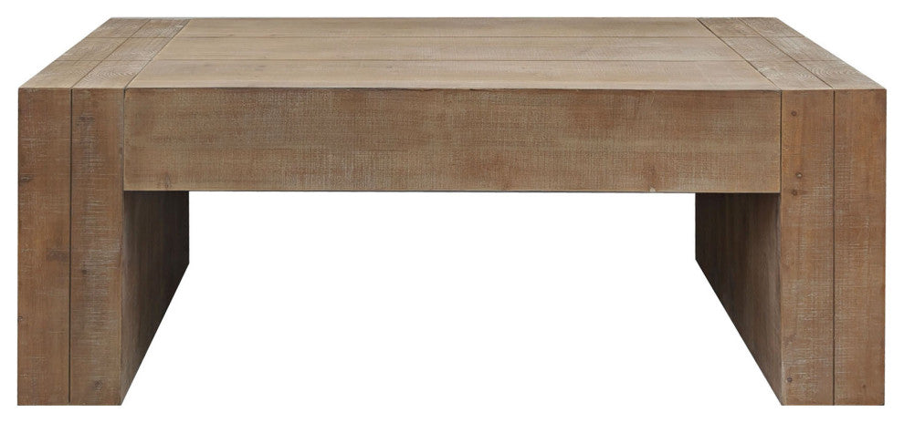Gewnee Rustic Wood Coffee Table