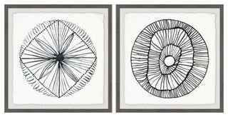 2-Piece "Weaved Floral II" Diptych Set, 48"x24"