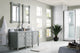 James Martin 650-V60D-UGR-3CAR 60" Double Vanity w/ Carrara Marble Top