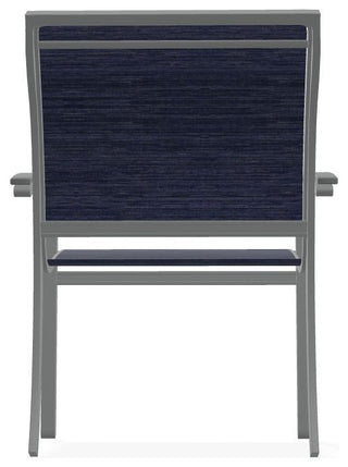Bazza Sling Stackable Outdoor Dining Chair, Collect Indigo/Graphite