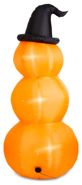 8' Lighted Inflatable Jack-O-Lantern Pumpkins Decor, Stacked Pumpkins