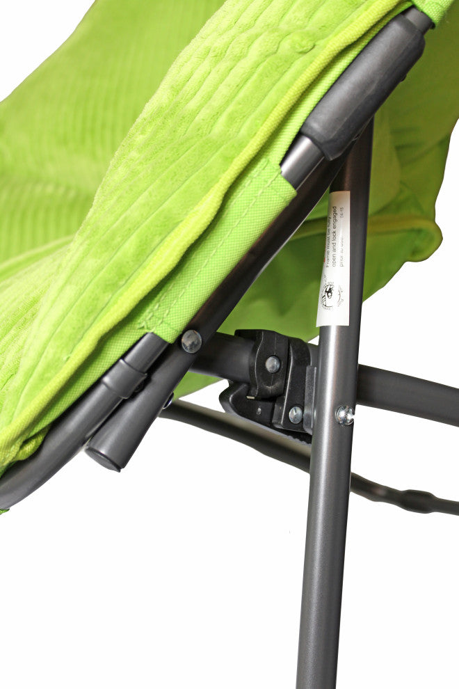 Zenithen Hexagon Folding Dish Chair for Dorms and Living Rooms, Lime Green, Pack