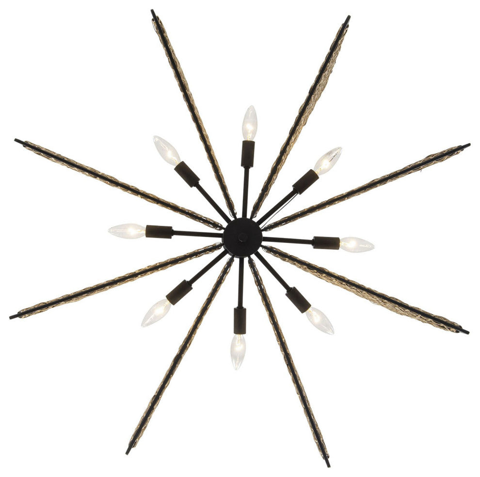 Machina 8-Lt Chandelier - Matte Black/Sulahiya