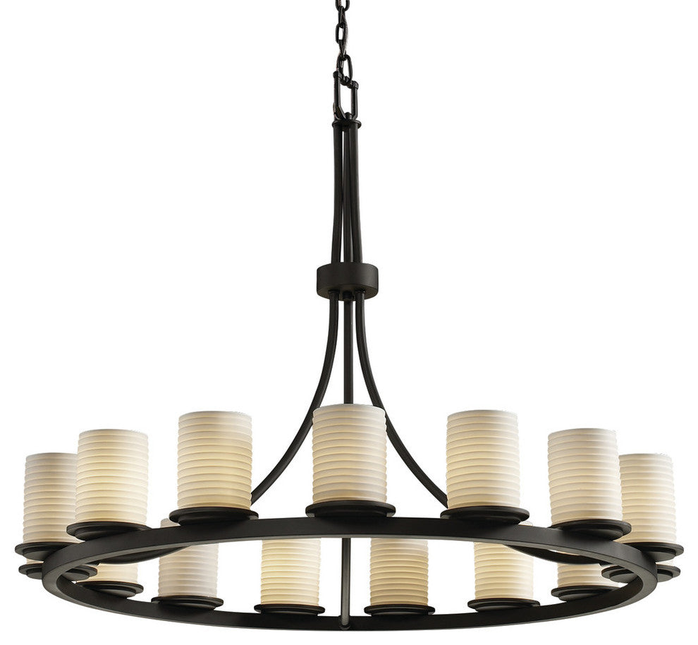 DAKOTA 15-Light 1-Tier Ring Chandelier