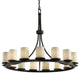 DAKOTA 15-Light 1-Tier Ring Chandelier